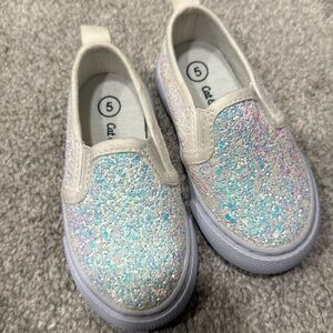 Cat & Jack sparkle sneakers for baby girls size 5